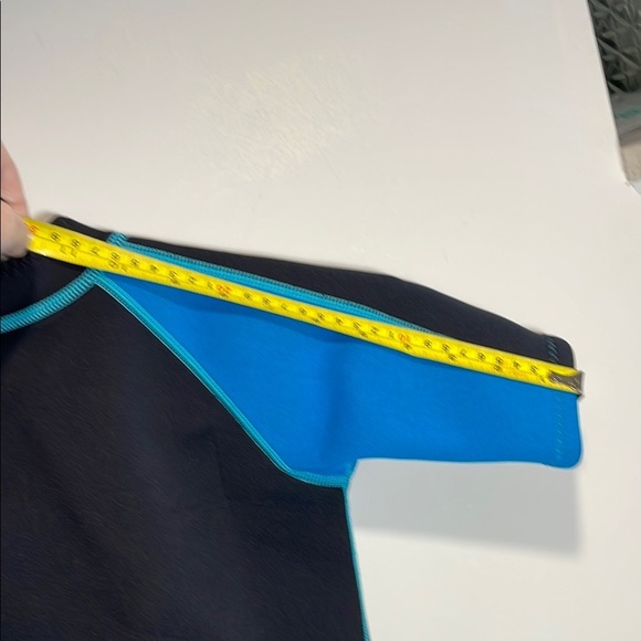 Seaskin Kids Shorty Wetsuit Size 6 Black Blue Swim Surf Dive Suit - Picture 7 of 10
